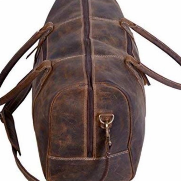 komalc leather duffel